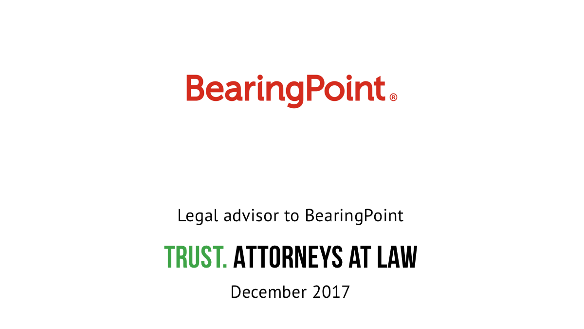 Legal advisor to BearingPoint 1