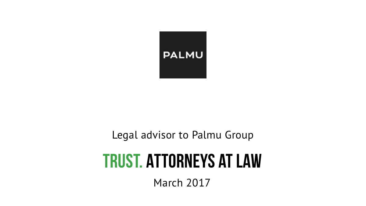 Legal advisor to Palmu Group 1