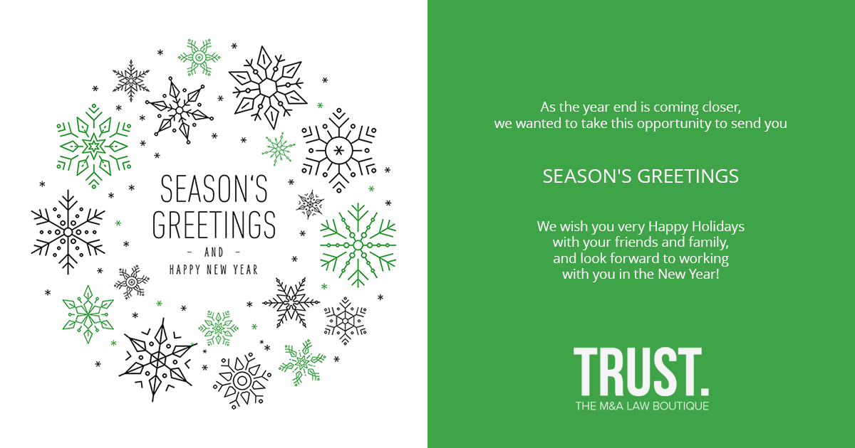 Season's Greetings 2019 from The TRUST. 1